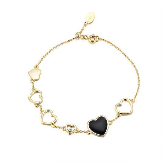 Black heart Bracelet