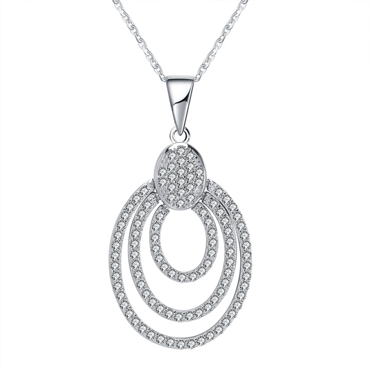 Diamond CZ Silver Pendant